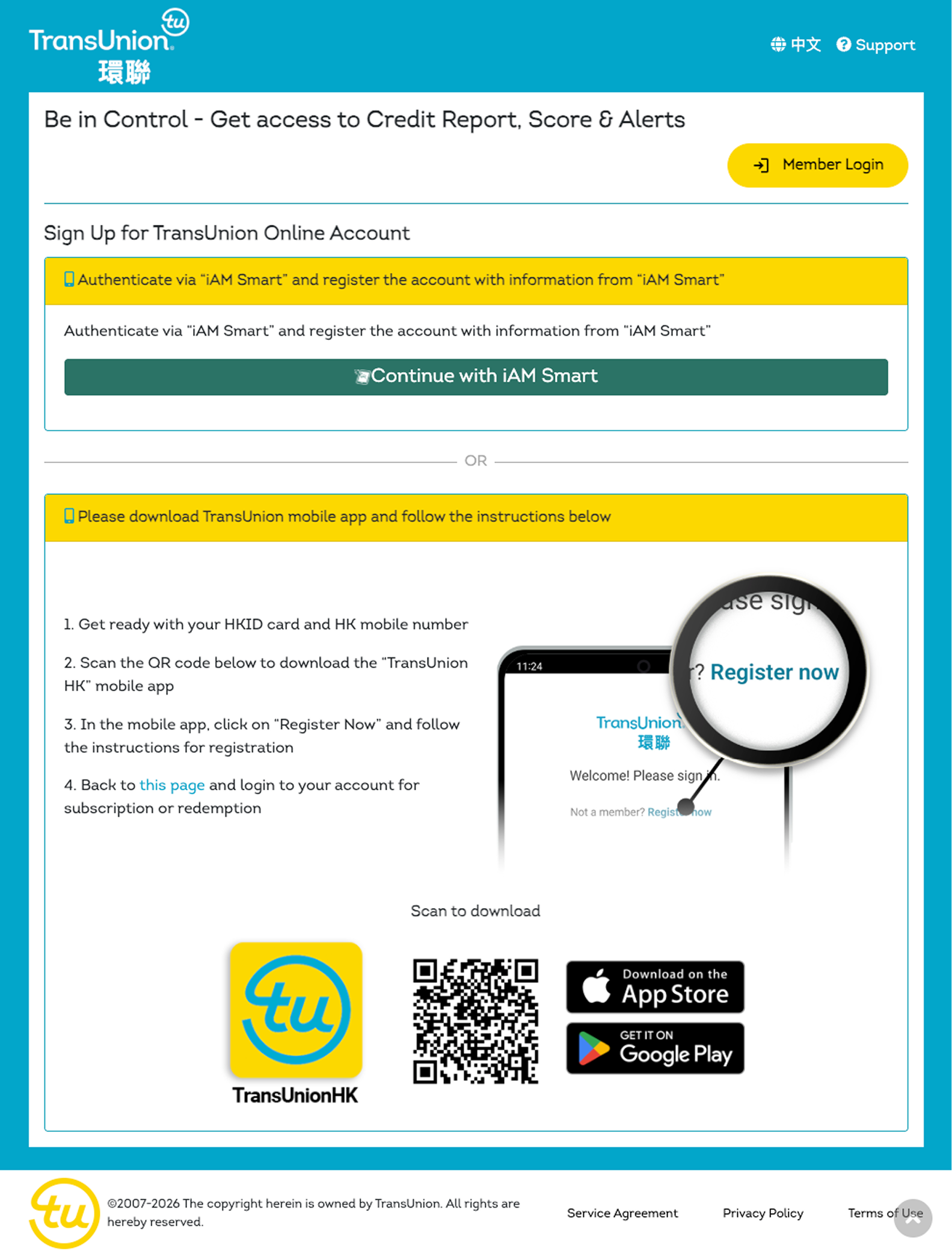 TransUnion Free Credit Report Redemption Process