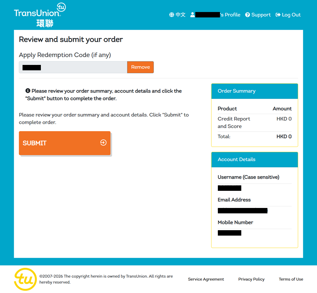 Review and submit your order